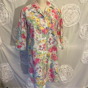 Lauren Ralph Button-down Cotton PJ Top